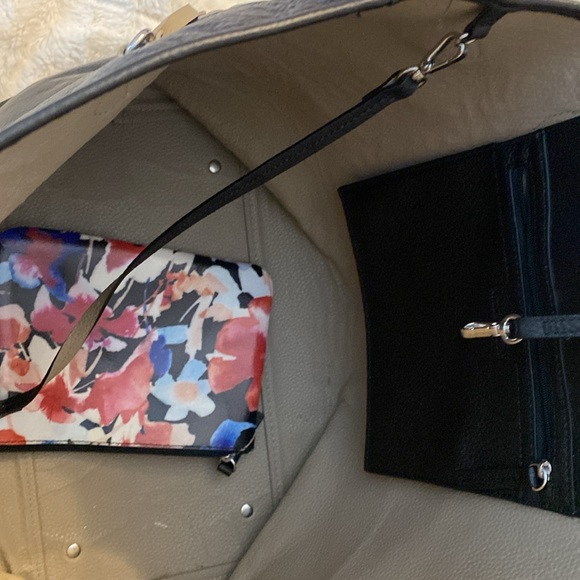 Lodis Bliss Leather Tote with Wristlet, Black - Picture 4 of 7